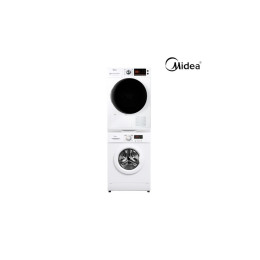 [미디어] Midea 트윈타워 의류건조기 10kg + 드럼세탁기 7kg [방문설치] CFW-702 + MC-H103W